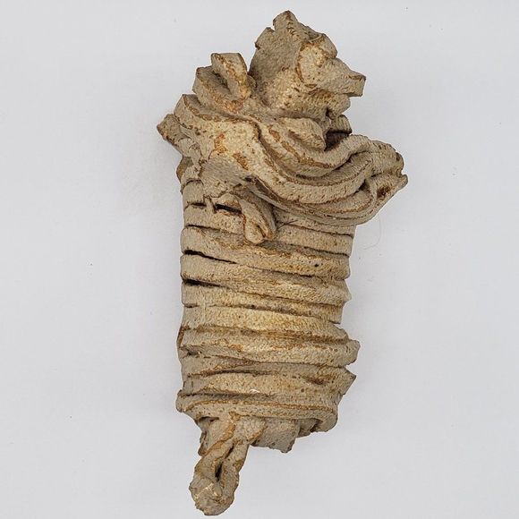 Almazetta Casey Vintage Beige Westie Terrier Snoodle Dog Clay Sculpture-Signed! - Picture 10 of 14